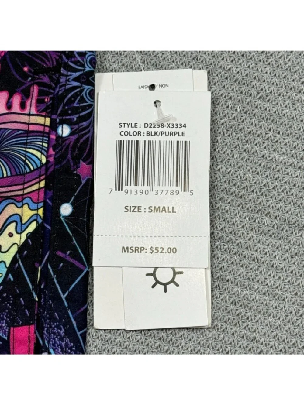 Kronic Prints Psychedelic Swim Trunks Mens S UV Protection Trippy Shorts NEW